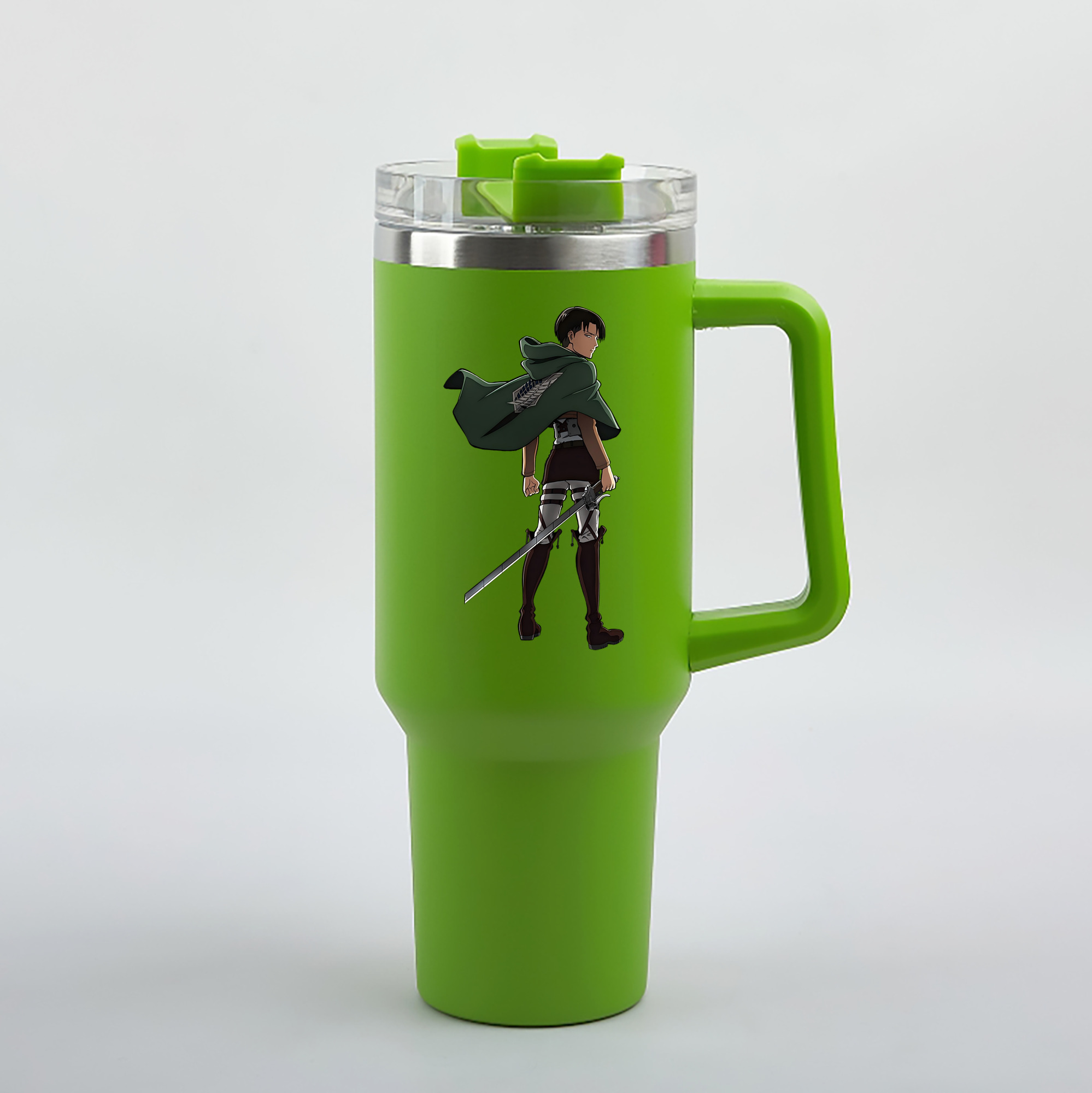（画像用） 進撃の巨人 リヴァイ·アッカーマン Attack on Titan Levi Ackerman 1200mL車用タンブラー（カラープリント）